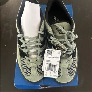 Adidas Green and Black Sneakers